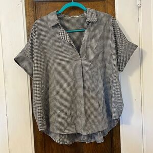 Mod Ref gingham black and white shirt